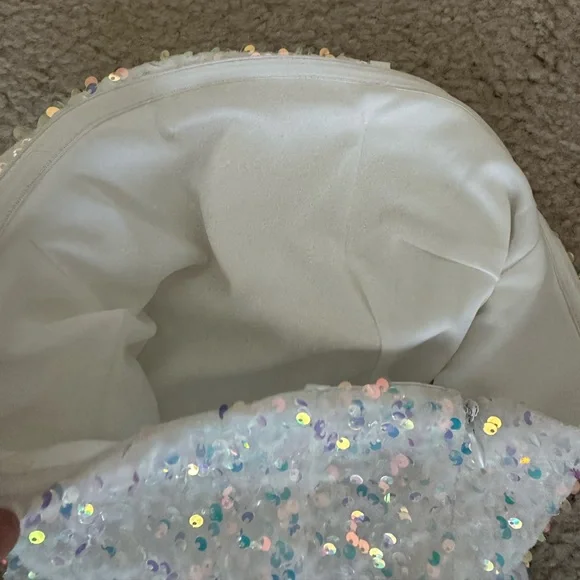 12th Tribe White Sequin Mini Dress - Picture 7 of 8